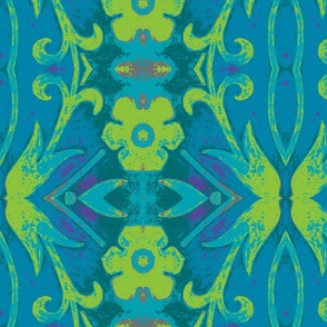 blue/green tapestry