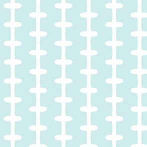 Barbed Wire Zig (lt. aqua + white)