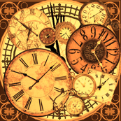 clocks brown
