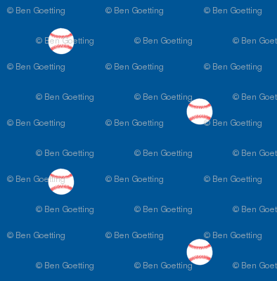 Baseball Dots Dodger Blue