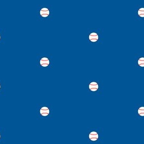 Baseball Dots Dodger Blue