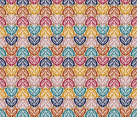 hearts fabric by clarissa_marie on Spoonflower - custom fabric