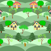 houses on hills