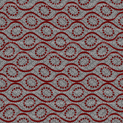 dotted_waves deep red on gray