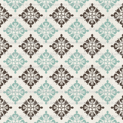 vintage seamless pattern with victorian motif