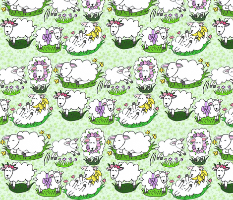 Glam Lamb fabric by graceful on Spoonflower - custom fabric