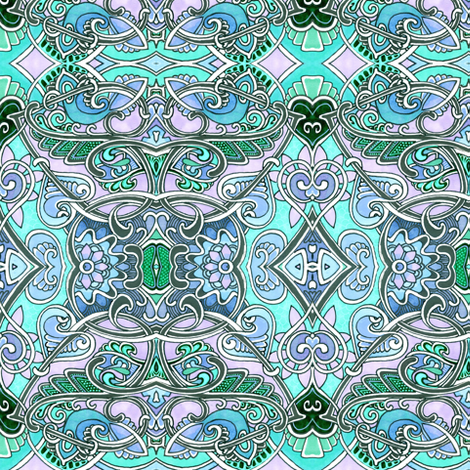 Let's Have Lunch in Chinatown fabric by edsel2084 on Spoonflower - custom fabric