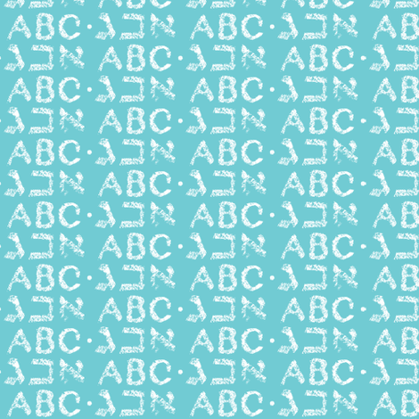 Alphabet : Aleph Bet fabric by tobylou on Spoonflower - custom fabric
