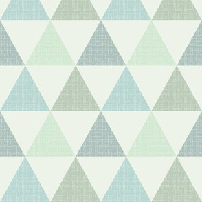 Textured Triangles Blue Green