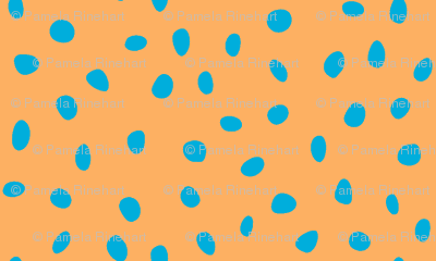 dalmatian turquoise and orange creme