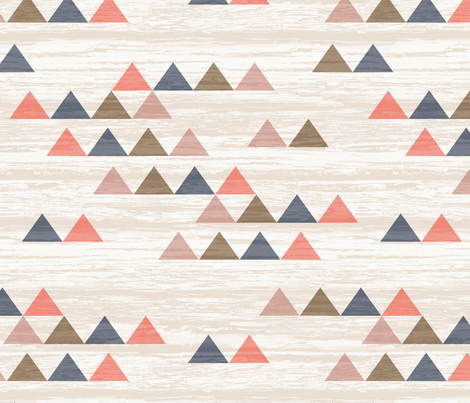 Weathered Triangles fabric by kimsa on Spoonflower - custom fabric
