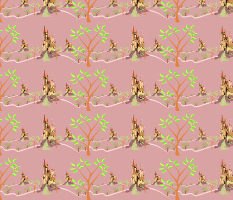 little kingdoms mauve fabric by krs_expressions on Spoonflower - custom fabric