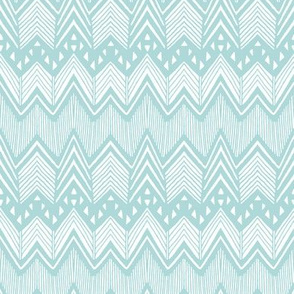 Emerald Hand drawn Chevron 