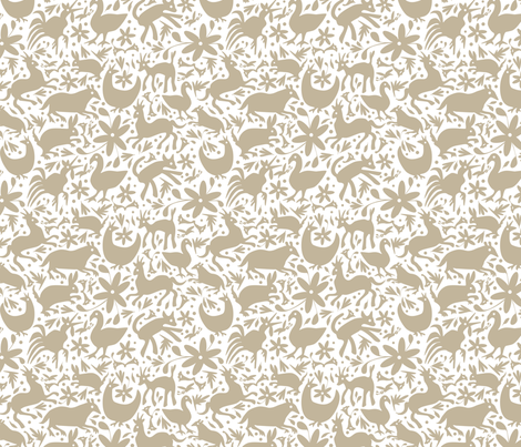 Mexico Springtime: Linen onWhite (small scale)