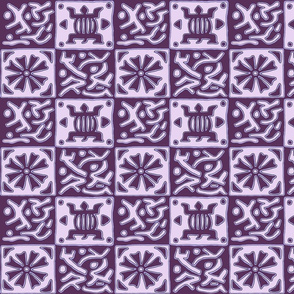 Inspired by African designs - purple