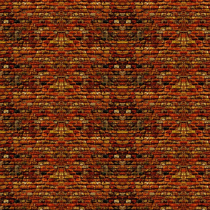 Doll house brick walls.