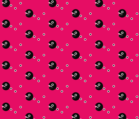 Zelda Bow Wow - Fuscia fabric by occiferbetty on Spoonflower - custom fabric