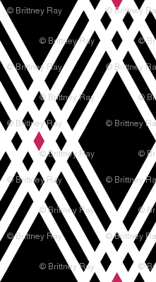Diamond Inverted Plaid with Pink