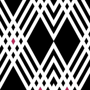 Diamond Inverted Plaid with Pink