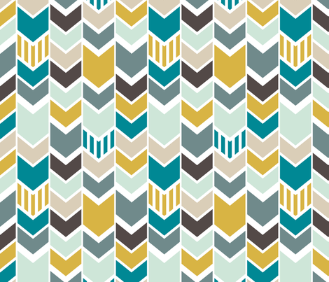 NauticalChevron fabric by mrshervi on Spoonflower - custom fabric