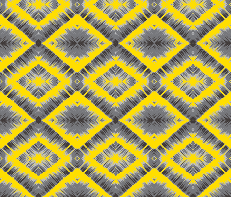 Gray and Yellow Waterfall fabric by mikep on Spoonflower - custom fabric
