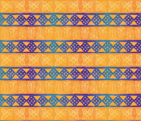 african batik textile fabric by rubypixel on Spoonflower - custom fabric
