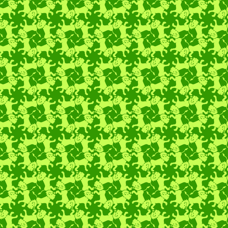 lions_in_green fabric by glimmericks on Spoonflower - custom fabric
