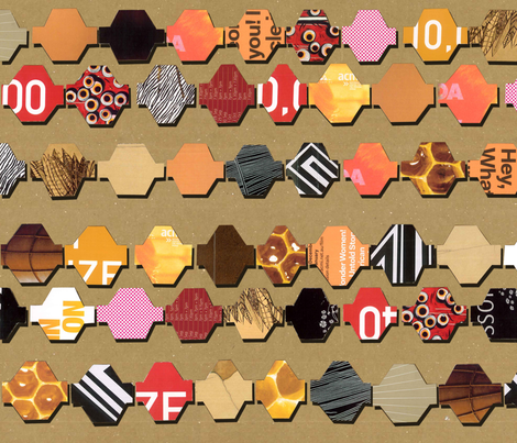 African_inspired_brown fabric by kirstylovescardboard on Spoonflower - custom fabric