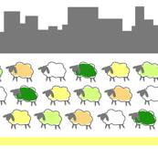 impossible sheep in the city
