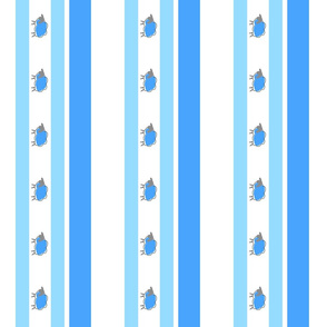 impossible sheep stripe blue