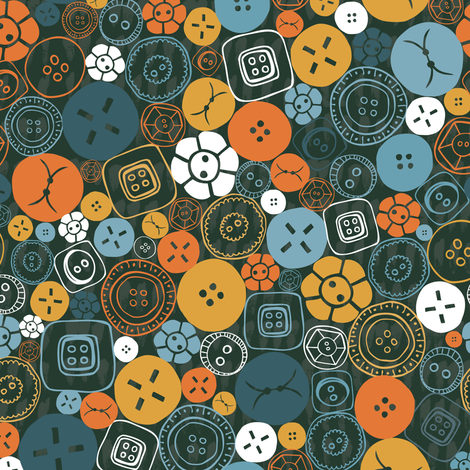 Buttons Galore! fabric by licoricelove on Spoonflower - custom fabric