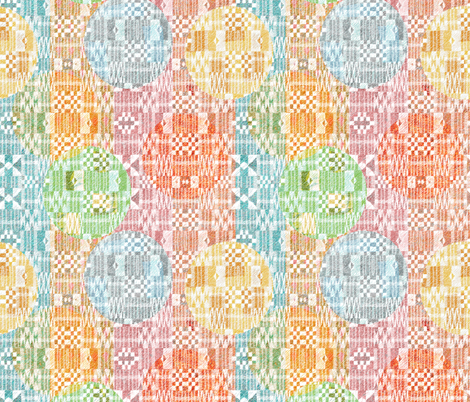 Kente with Dots small  fabric by vo_aka_virginiao on Spoonflower - custom fabric