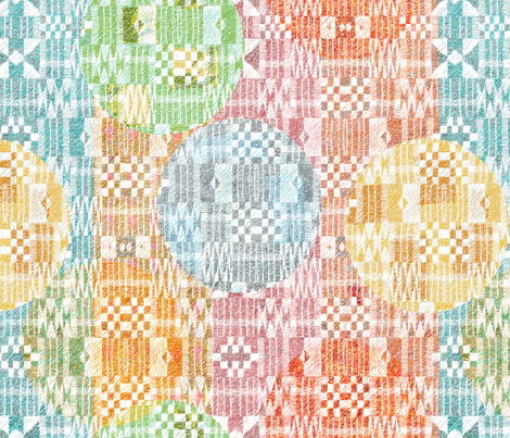 Kente with dots large 