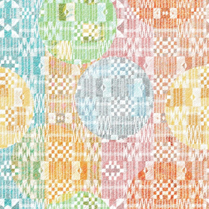 Kente with dots large 