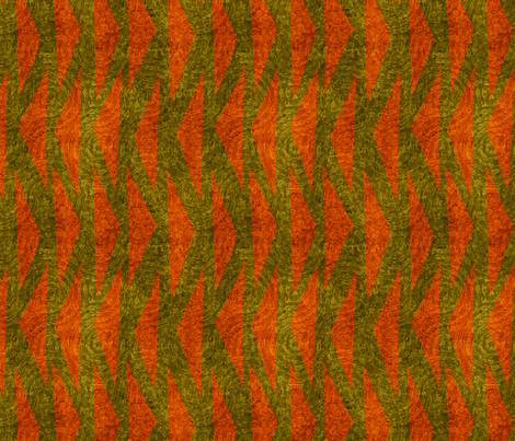 chevrons on green  fabric by vo_aka_virginiao on Spoonflower - custom fabric