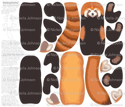 Red Panda Pillow