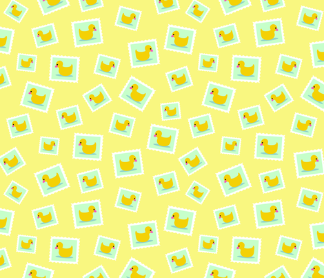 duck_stamps_repeater fabric by mcuetara on Spoonflower - custom fabric