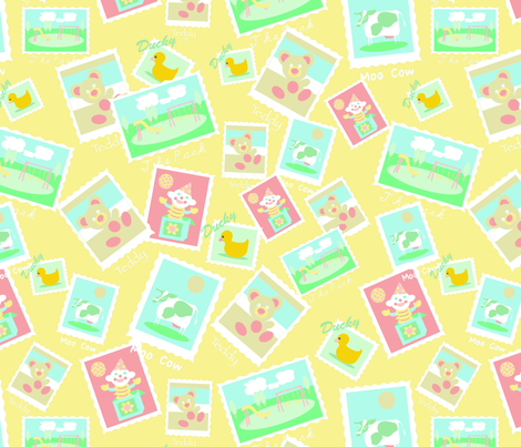 baby_stamps__repeat-ch fabric by mcuetara on Spoonflower - custom fabric