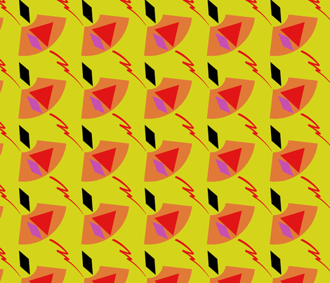 Salsa fabric by knita on Spoonflower - custom fabric