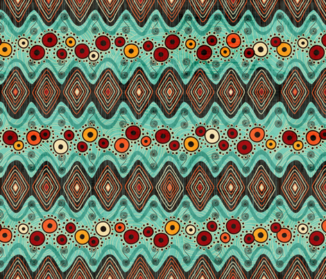 Ghana Blooms fabric by jennartdesigns on Spoonflower - custom fabric