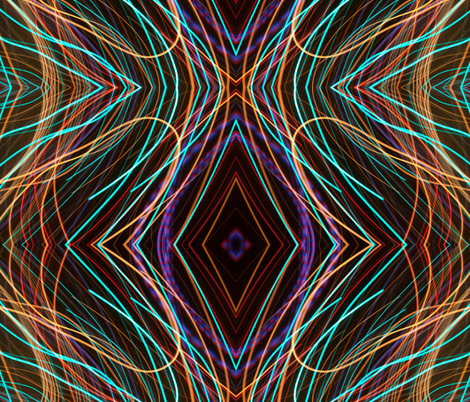 Neon Lights fabric by mikep on Spoonflower - custom fabric