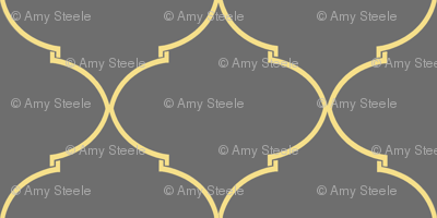 Kate Trellis in Citron and Cashmere Gray