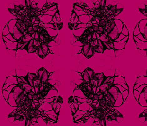 Carmen in Pink fabric by katharina~michaela on Spoonflower - custom fabric