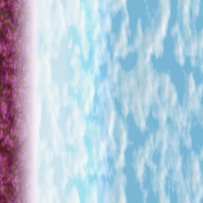 Sakurama - Sky and flower field - border