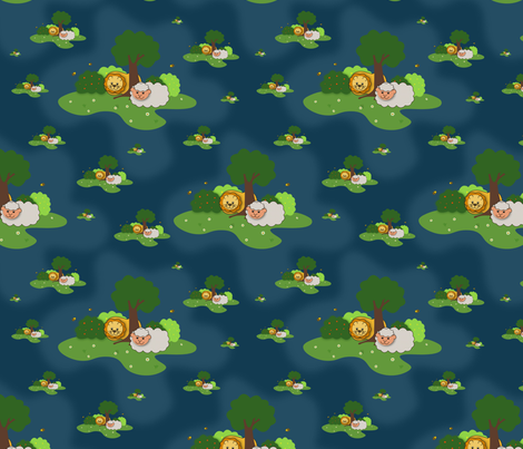 Dream of peace fabric by ellila on Spoonflower - custom fabric