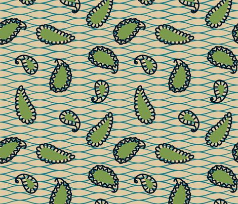 Paisley African Wax Print