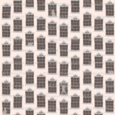 window cats - pink_stucco