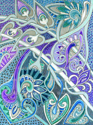 Paisley Make the Heart and Scallop and Dragon Scale Grow Fonder