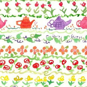 Teapot Flower Sampler