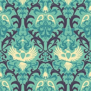 Bird Damask